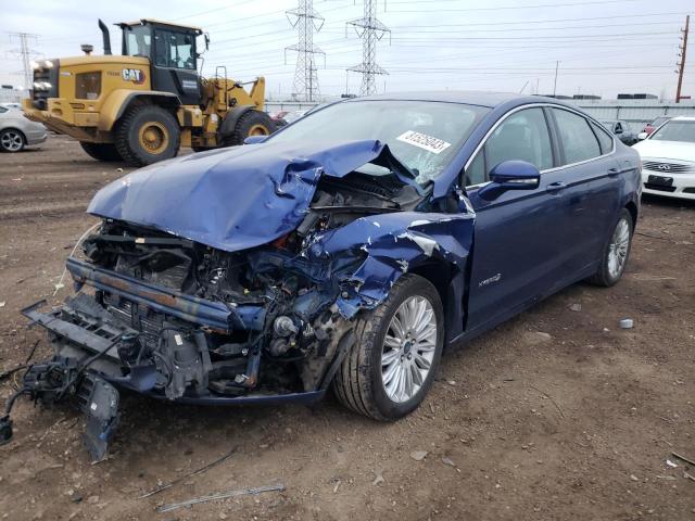 3FA6P0LU6DR322786 - 2013 FORD FUSION SE HYBRID BLUE photo 1