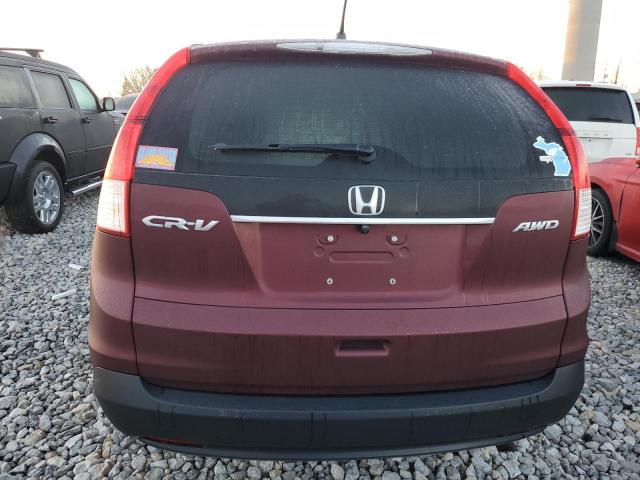 5J6RM4H56DL020111 - 2013 HONDA CR-V EX BURGUNDY photo 6