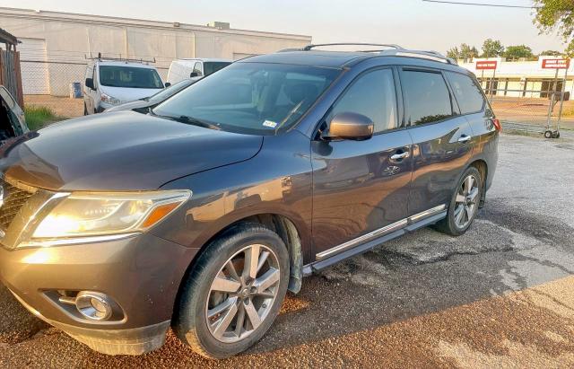 5N1AR2MN5EC685142 - 2014 NISSAN PATHFINDER S GRAY photo 2
