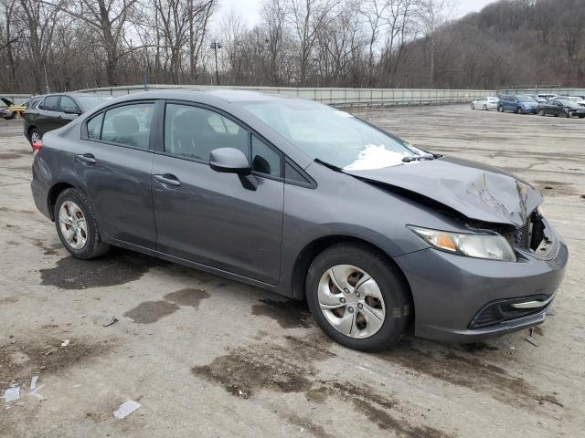 2HGFB2F56DH504753 - 2013 HONDA CIVIC LX GRAY photo 4