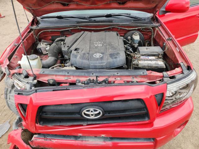 5TELU42N27Z424873 - 2007 TOYOTA TACOMA DOUBLE CAB RED photo 11