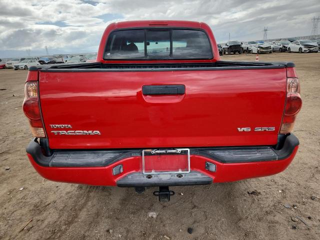 5TELU42N27Z424873 - 2007 TOYOTA TACOMA DOUBLE CAB RED photo 6