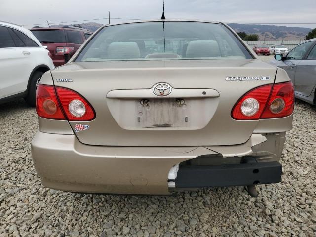 1NXBR32E26Z619642 - 2006 TOYOTA COROLLA CE TAN photo 6