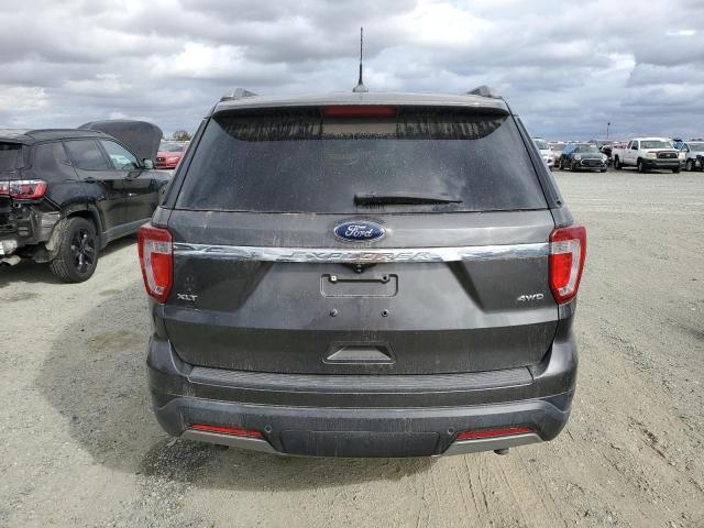 1FM5K8D84KGA87650 - 2019 FORD EXPLORER XLT CHARCOAL photo 6