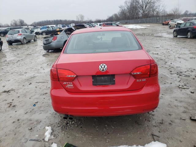 3VWDP7AJ3DM396616 - 2013 VOLKSWAGEN JETTA SE RED photo 6