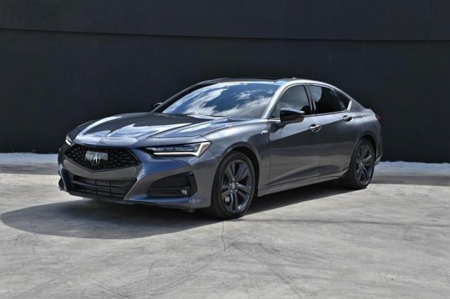 19UUB5F59PA000452 - 2023 ACURA TLX TECH A GRAY photo 2