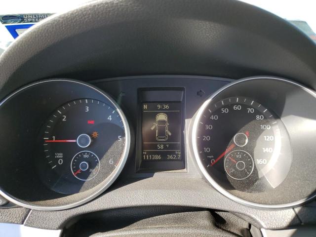 WVWNM7AJ0DW055514 - 2013 VOLKSWAGEN GOLF WHITE photo 9