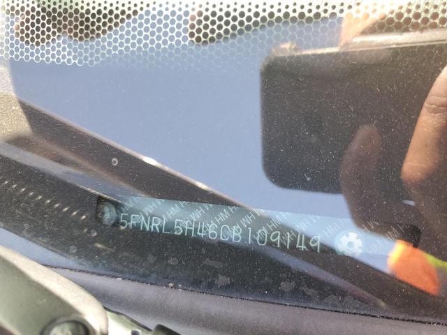 5FNRL5H46CB109149 - 2012 HONDA ODYSSEY EX SILVER photo 13