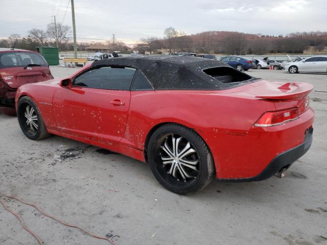 2G1FD3D30F9278361 - 2015 CHEVROLET CAMARO LT RED photo 2