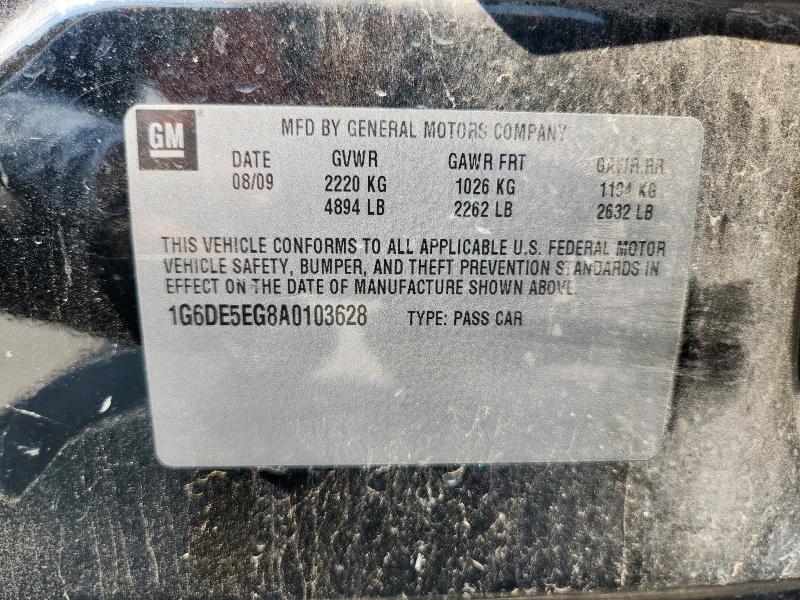 1G6DE5EG8A0103628 - 2010 CADILLAC CTS LUXURY COLLECTION BLACK photo 12