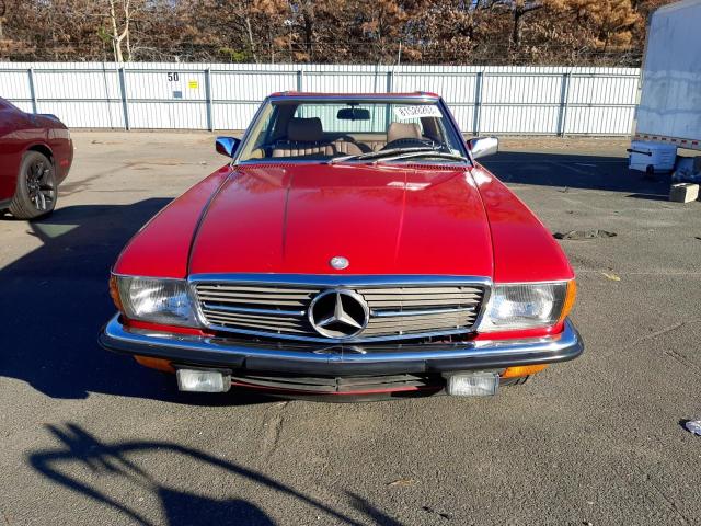 WDB1070421A030764 - 1985 MERCEDES-BENZ 280 SL RED photo 5