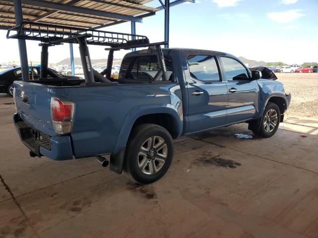 3TMGZ5AN6KM281443 - 2019 TOYOTA TACOMA DOUBLE CAB BLUE photo 3
