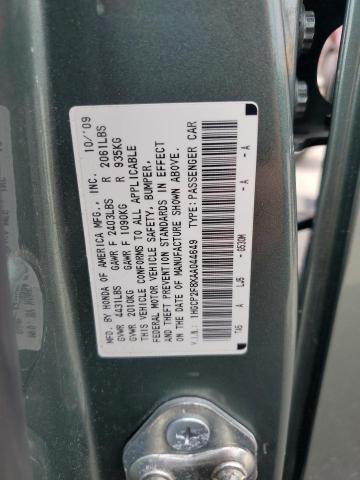 1HGCP2F8XAA044649 - 2010 HONDA ACCORD EXL GREEN photo 13