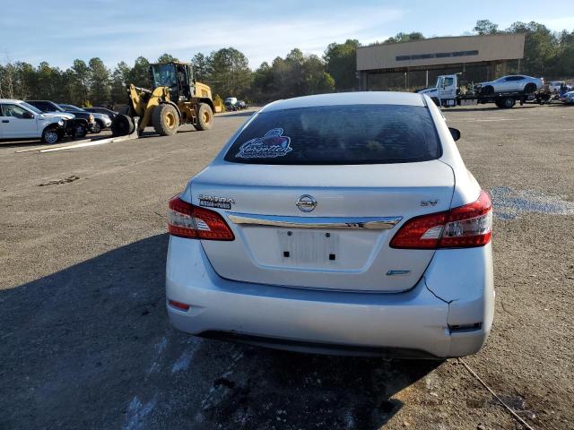 3N1AB7AP0DL716900 - 2013 NISSAN SENTRA S SILVER photo 6