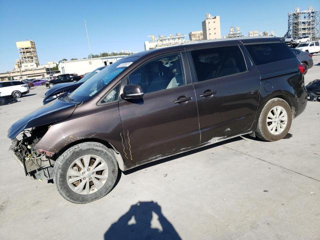 KNDMB5C13G6182295 - 2016 KIA SEDONA LX BROWN photo 1