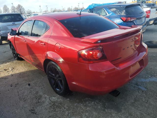 1C3CDZAGXDN754375 - 2013 DODGE AVENGER SE RED photo 2