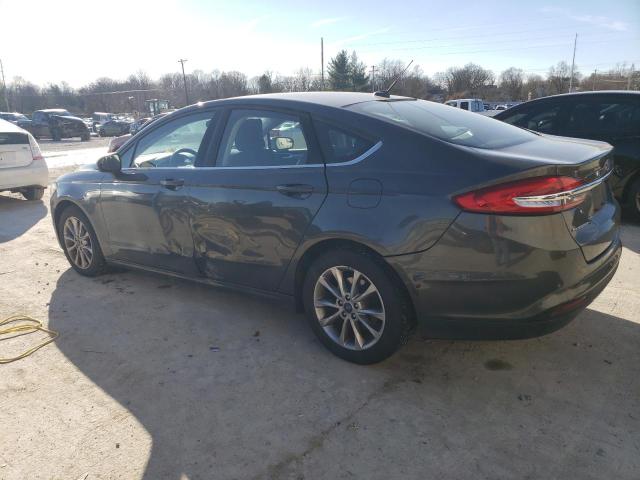 3FA6P0H78HR394842 - 2017 FORD FUSION SE GRAY photo 2