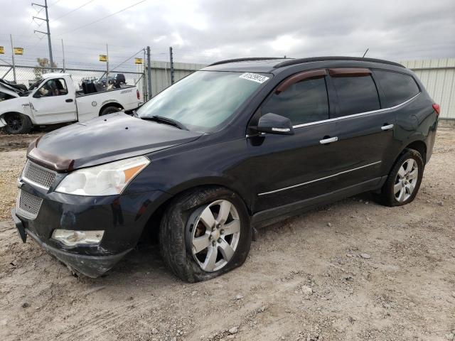 1GNKRLED0CJ383830 - 2012 CHEVROLET TRAVERSE LTZ GRAY photo 1