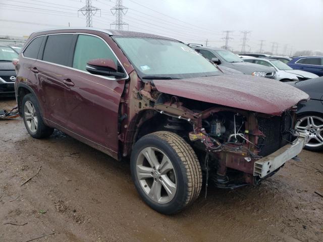 5TDJKRFH5FS092664 - 2015 TOYOTA HIGHLANDER XLE Tünd qırmızı foto 4