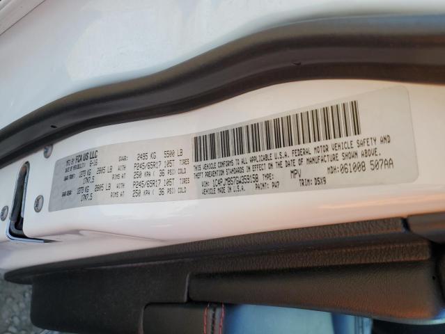 1C4PJMBS7GW359158 - 2016 JEEP CHEROKEE TRAILHAWK WHITE photo 12