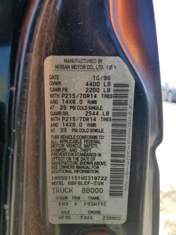 1N6SD11S1VC319722 - 1997 NISSAN TRUCK BASE Қара фото 12