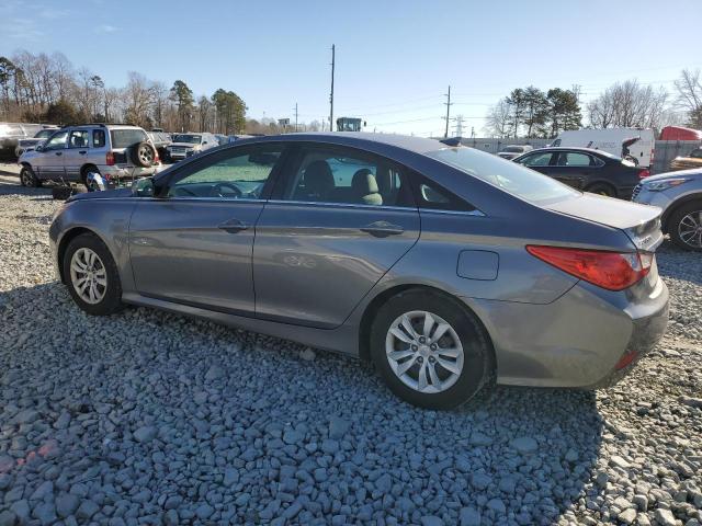 5NPEB4ACXEH890128 - 2014 HYUNDAI SONATA GLS GRAY photo 2