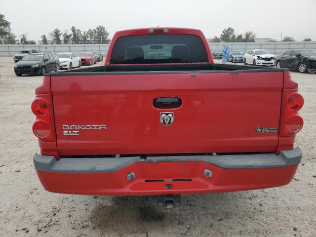 1D7HE42K77S103043 - 2007 DODGE DAKOTA SLT RED photo 6