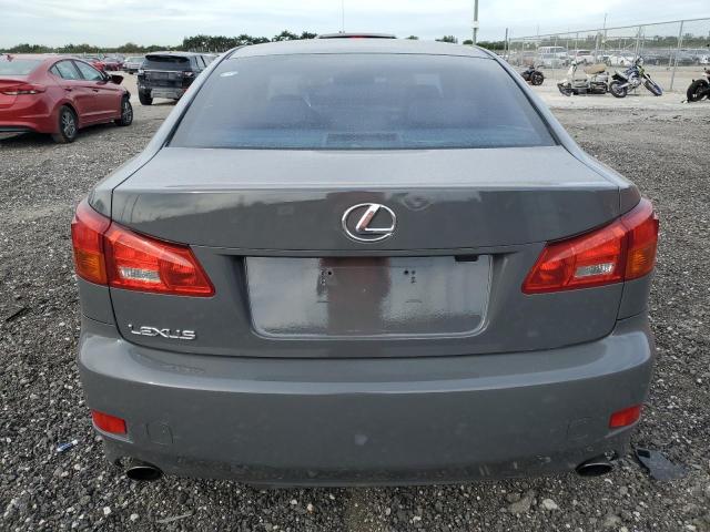 JTHBK262965002170 - 2006 LEXUS IS 250 GRAY photo 6