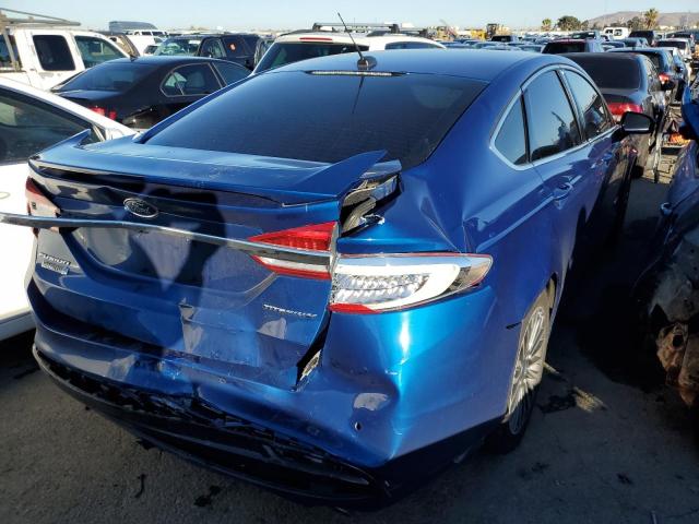 3FA6P0SU2HR312828 - 2017 FORD FUSION TITANIUM PHEV BLUE photo 3