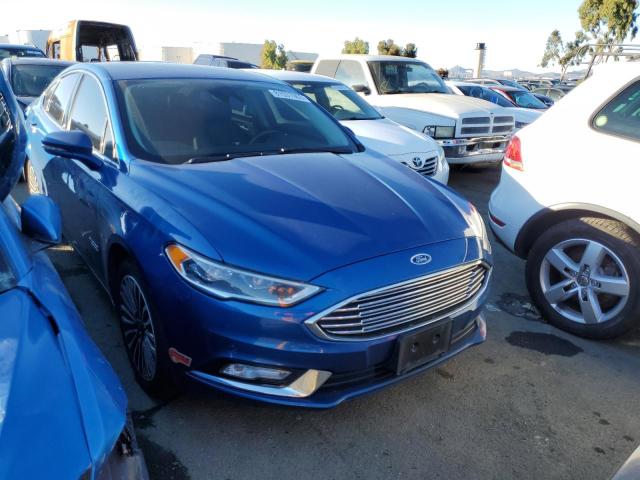 3FA6P0SU2HR312828 - 2017 FORD FUSION TITANIUM PHEV BLUE photo 4