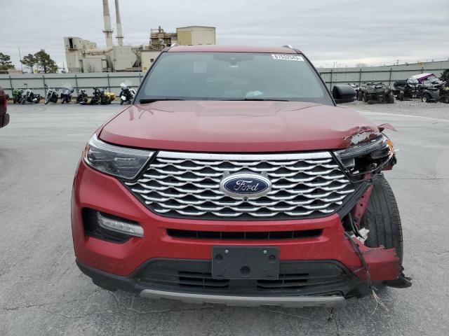 1FM5K8HC2LGA44506 - 2020 FORD EXPLORER PLATINUM RED photo 5