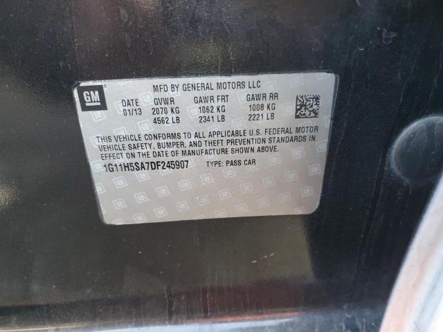 1G11H5SA7DF245907 - 2013 CHEVROLET MALIBU LTZ თეთრი ფოტო 12