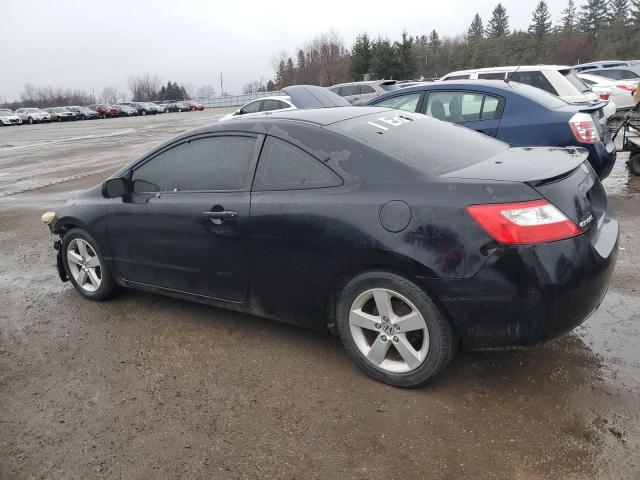 2HGFG12698H014386 - 2008 HONDA CIVIC LX BLACK photo 2