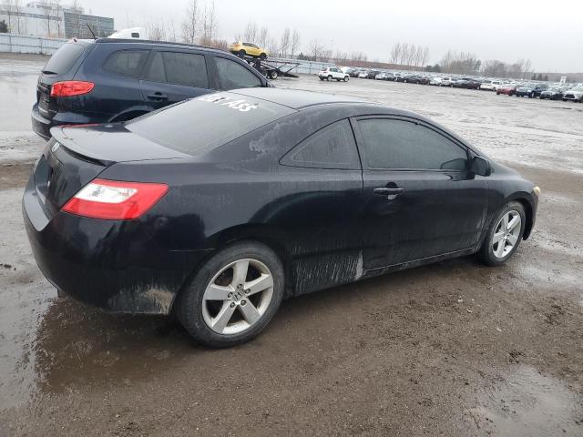 2HGFG12698H014386 - 2008 HONDA CIVIC LX BLACK photo 3