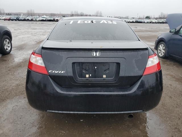 2HGFG12698H014386 - 2008 HONDA CIVIC LX BLACK photo 6