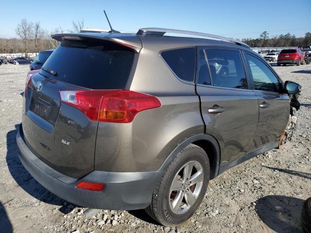 JTMWFREV9FD063729 - 2015 TOYOTA RAV4 XLE BROWN photo 3