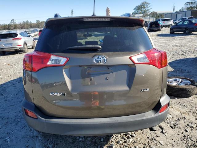 JTMWFREV9FD063729 - 2015 TOYOTA RAV4 XLE BROWN photo 6