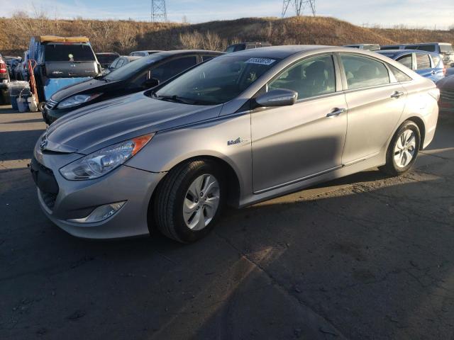 KMHEC4A48DA070590 - 2013 HYUNDAI SONATA HYBRID SILVER photo 1