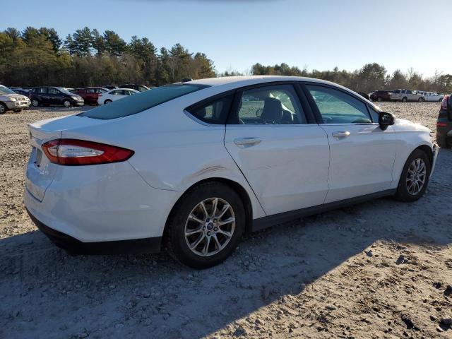 3FA6P0G72FR187927 - 2015 FORD FUSION S WHITE photo 3