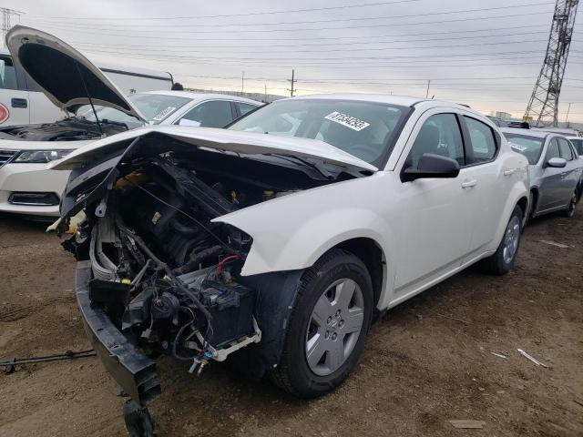 1B3CC4FD1AN144314 - 2010 DODGE AVENGER SXT WHITE photo 1