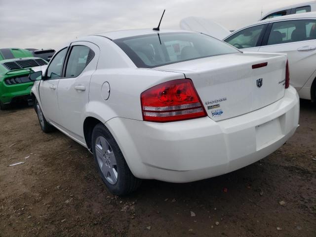 1B3CC4FD1AN144314 - 2010 DODGE AVENGER SXT WHITE photo 2