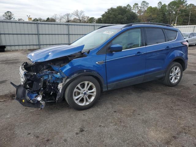 1FMCU0HD5JUA02244 - 2018 FORD ESCAPE SEL BLUE photo 1