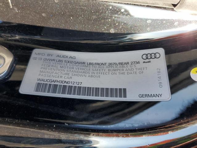 WAUCGAFH3DN012127 - 2013 AUDI S5 PREMIUM PLUS შავი ფოტო 12