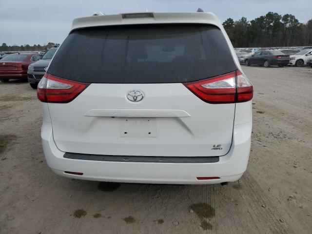 5TDJZ3DC6KS221277 - 2019 TOYOTA SIENNA LE WHITE photo 6