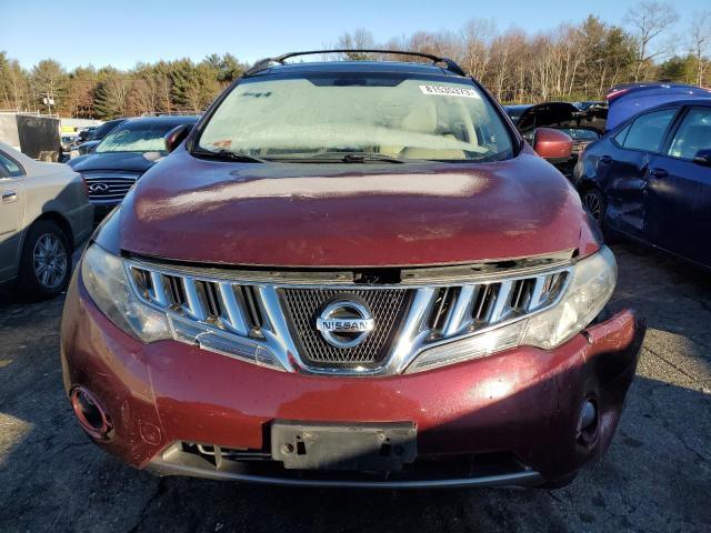 JN8AZ1MW7AW133243 - 2010 NISSAN MURANO S RED photo 5