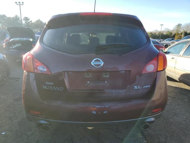 JN8AZ1MW7AW133243 - 2010 NISSAN MURANO S RED photo 6