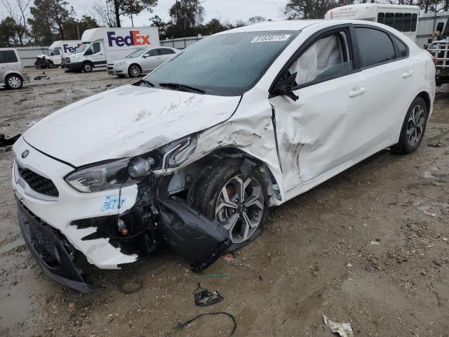 3KPF24AD8ME374737 - 2021 KIA FORTE FE WHITE photo 1