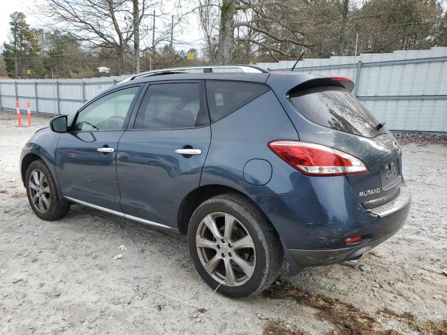 JN8AZ1MU8DW214125 - 2013 NISSAN MURANO S BLUE photo 2