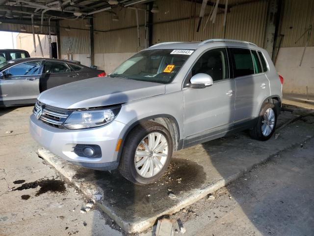 WVGAV7AX4FW516552 - 2015 VOLKSWAGEN TIGUAN S SILVER photo 1