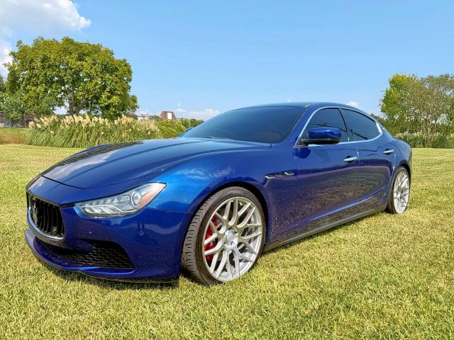 ZAM57RTA0E1087454 - 2014 MASERATI GHIBLI S ლურჯი ფოტო 2